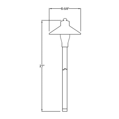 ABBA 12V Cast Brass LED Mushroom Path/Area Light - Bulb Sold Seperately - Sonic Electric