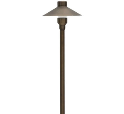 ABBA 12V Cast Brass LED Mushroom Path/Area Light - Bulb Sold Seperately - Sonic Electric