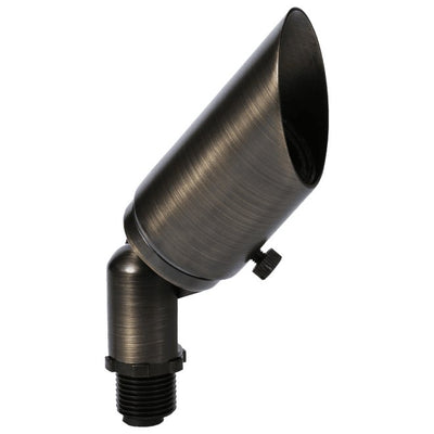 ABBA 12V Cast Brass Long Directional Spot Light - Natural or Dark Brass - Sonic Electric