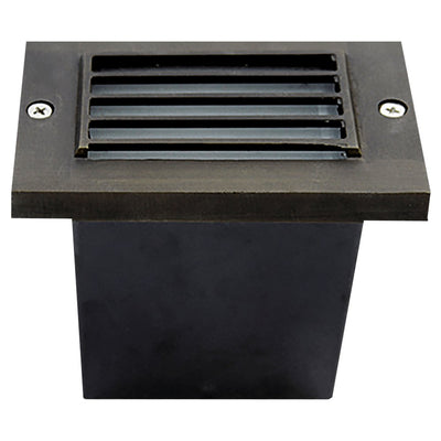 ABBA 12V Cast Brass Surface Mount LED Step Light - 3000K, Warm White - Sonic Electric