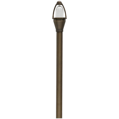 ABBA 12V Cast Brass Two-Tier Pagoda Path Light - Bulb Sold Seperately - Sonic Electric