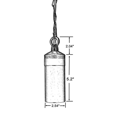ABBA 12V Dark Brass Hanging Spot Light with 40" Chain - Bulb Sold Separately - Sonic Electric