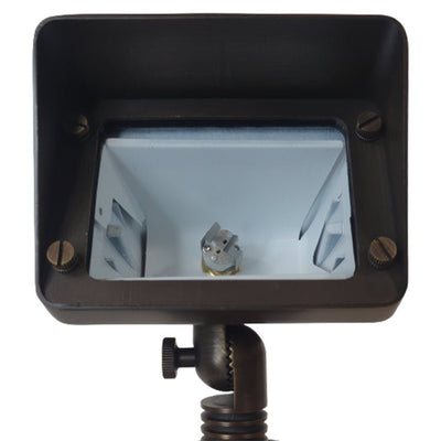 ABBA 12V Dark Brass Square LED Flood Light - Sonic Electric