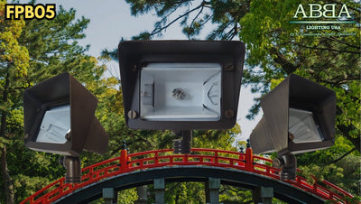 ABBA 12V Dark Brass Square LED Flood Light - Sonic Electric