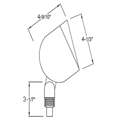 ABBA 12V Natural Brass Round Flood Light/Spot Light - Bulb Not Included - Sonic Electric