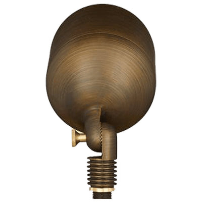 ABBA 12V Natural Brass Round Flood Light/Spot Light - Bulb Not Included - Sonic Electric