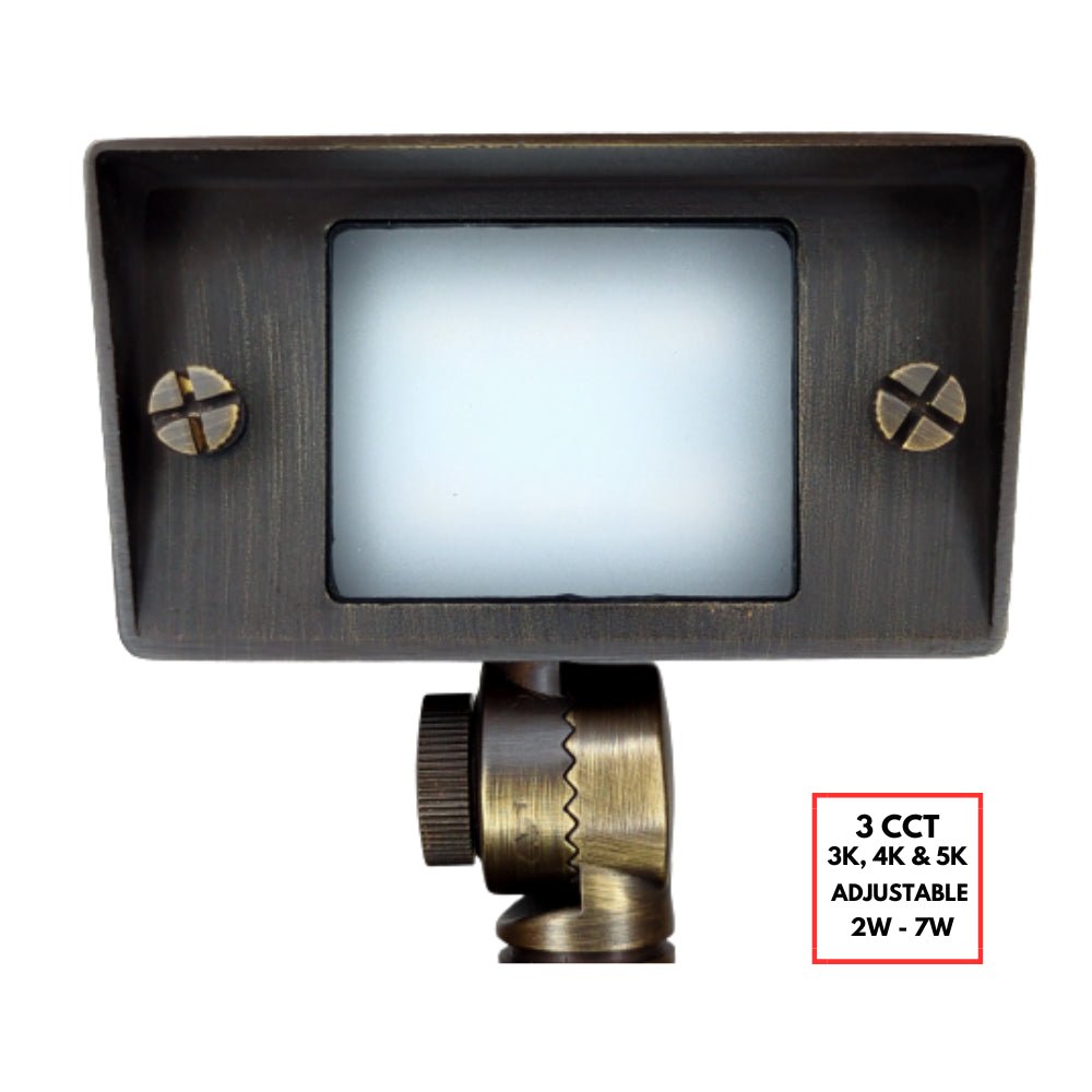 ABBA 3-Power 3-CCT Square Brass LED Spot Light - Sonic Electric