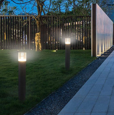 ABBA 3W 12V 17.5" Architectural LED Bollard Path Light - 3000K, Warm White - Sonic Electric