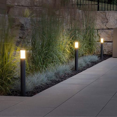 ABBA 3W 12V 17.5" Architectural LED Bollard Path Light - 3000K, Warm White - Sonic Electric
