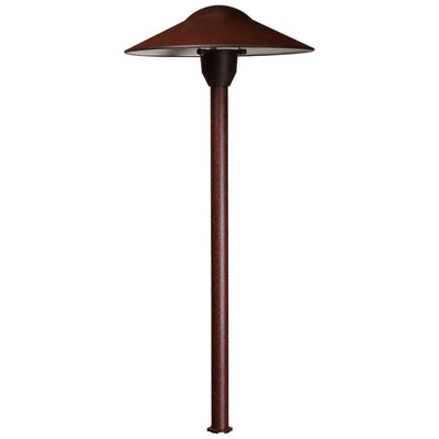 ABBA 3W 12V 18.5" Cast Aluminum Mushroom Path Light - 3000K, Warm White - Sonic Electric