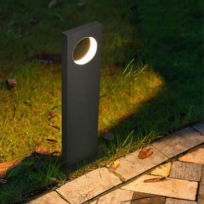 ABBA 3W 12V 20" Aluminum Round Cutout LED Bollard Path Light - Warm White, 3000K - Sonic Electric