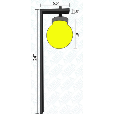 ABBA 3W 12V 24" LED Bollard Hanging Path Light - 3000K, Warm White - Sonic Electric