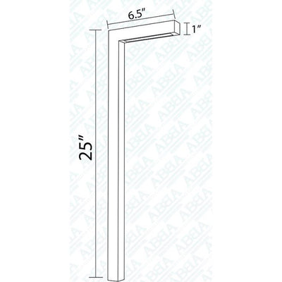 ABBA 3W 12V 25" Brass LED Path Light - 3000K, Warm White - Sonic Electric