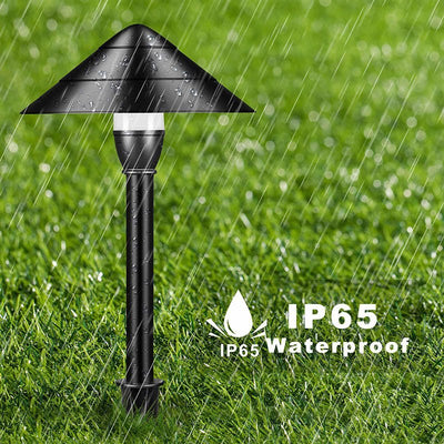 ABBA 3W 12V Aluminum Mushroom LED Path Light - Warm White, 3000K - Sonic Electric