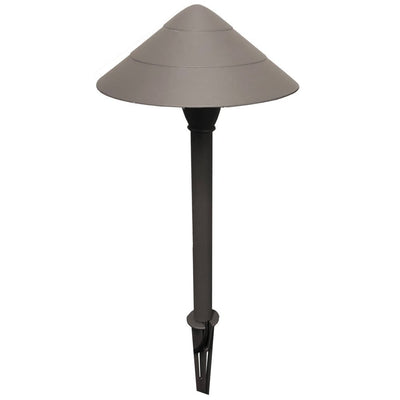 ABBA 3W 12V Aluminum Mushroom LED Path Light - Warm White, 3000K - Sonic Electric