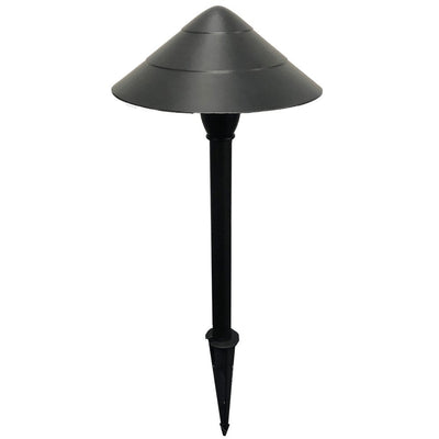 ABBA 3W 12V Aluminum Mushroom LED Path Light - Warm White, 3000K - Sonic Electric