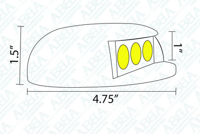 ABBA 3W 12V Aluminum Step/Deck Light - Warm White, 3000K - Sonic Electric