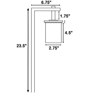 Abba 3W 12V Stainless Steel LED Hanging Marble Path Light - 3000K, Warm White - Sonic Electric