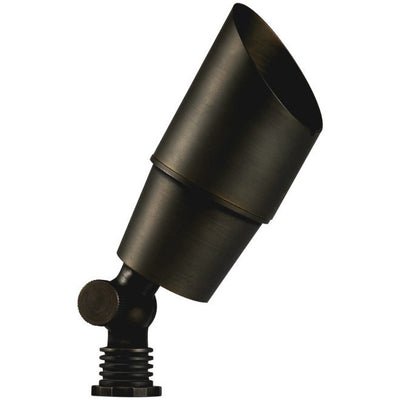 ABBA 5W Cast Brass Landscape Up/Spot Light - Natural or Dark Brass Finish - Sonic Electric