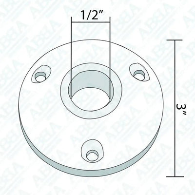 ABBA Brass Tree Mount Bracket - Sonic Electric