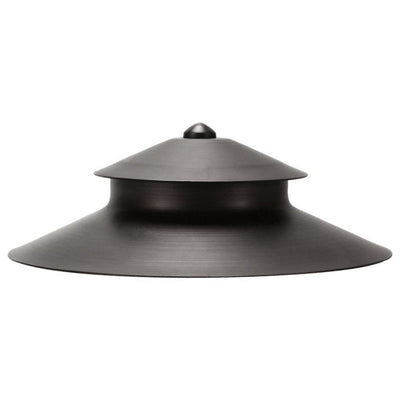 ABBA Brass Two-Tier Pagoda LED Path Light - Dark Brass - Sonic Electric