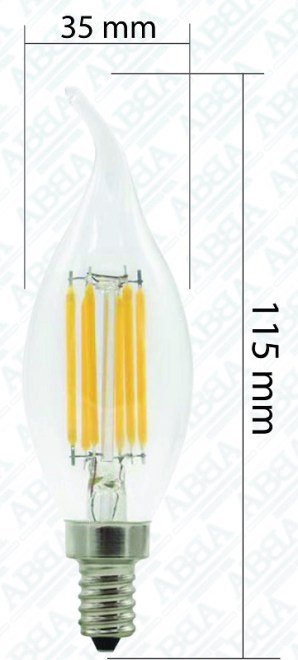 ABBA E12 3W 12V Dimmable LED Light Bulb - 3000K, Warm White or 5000K, Cool White - Sonic Electric