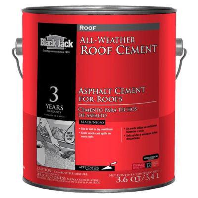 All-Weather Roof Cement, Asphalt, Dry Time 1-2 hours, Fiber reinforced - Sonic Electric