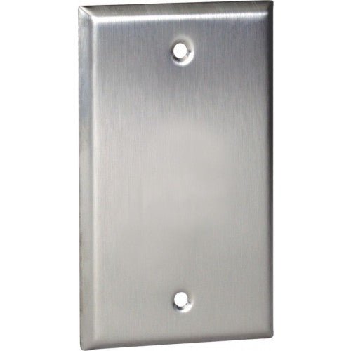Blank Switch Stainless Steel Wall Plate- Multiple Sizes - Sonic Electric