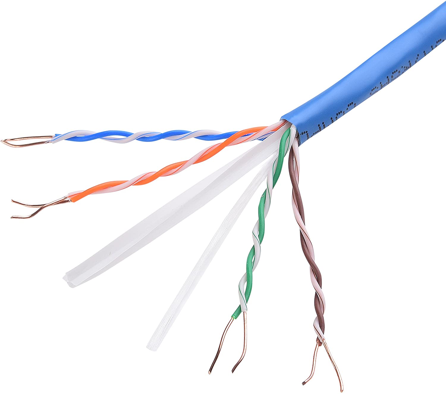 CAT 6 Network Cable - White or Blue, 1,000 ft. - Sonic Electric