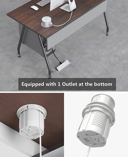 Compact Wireless Charging Kitchen Counter Pop Up With 4 Receptacles & 2 USB Ports - Sonic Electric