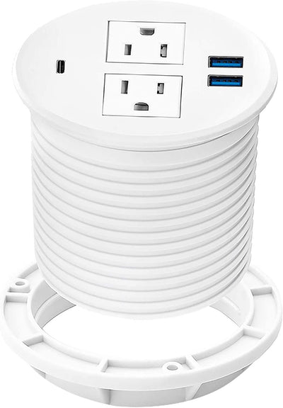 Counter Pop Up With 2 AC Plugs and 3 USB Charging Ports - Sonic Electric