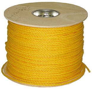 Dottie 3/16'' x 600' Yellow Polypropylene Pull Rope - Sonic Electric