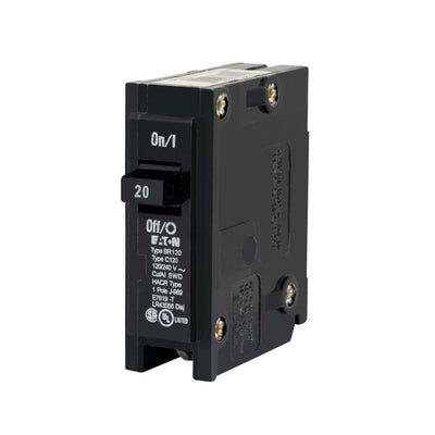 Eaton BR120 1-Pole 20-Amp BR Plug-On Circuit Breaker - Sonic Electric