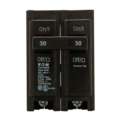 Eaton BR230 2-Pole 30-Amp BR Plug-On Circuit Breaker - Sonic Electric