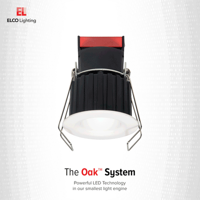 Elco 1" Round Recessed Oak Downlight - Multiple Finishes/Color Temperatures - Sonic Electric