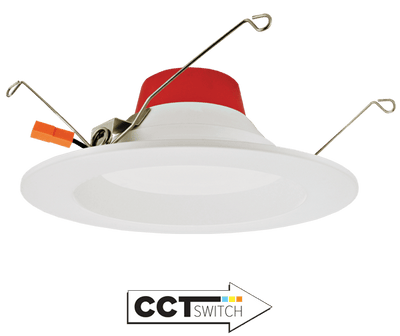Elco 10W 120V 5"/6" LED Shallow Reflector Inserts with 5-CCT Switch