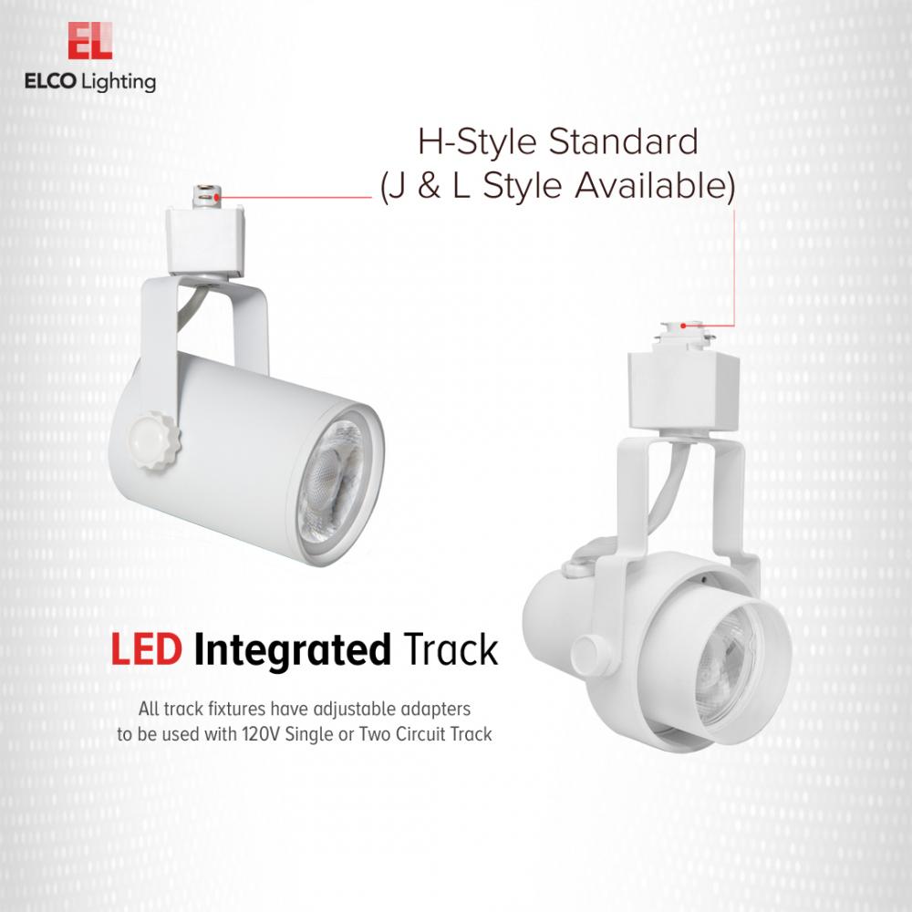 Elco 10W-20W LED Stein™ Track Fixture with 3CCT Switch - Multiple Finishes - Sonic Electric
