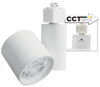 Elco 10W - 40W LED Gordian Track Fixture - Multiple Finishes/Color Temperatures - Sonic Electric