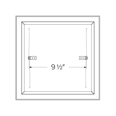 Elco 12" 22W Square LED Retrofit with 5-CCT Switch - EL1212CT5W - Sonic Electric