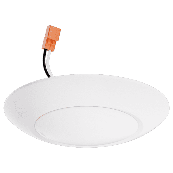 Elco 120V 10.5W 4" Alva LED Ceiling Mount Disk Light with 5CCT Switch - White or Black Finish - Sonic Electric