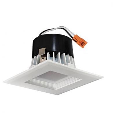 Elco 120V 11W 4" Square LED Baffle Insert Downlight with 5-CCT Switch - 700 Lumens - Sonic Electric