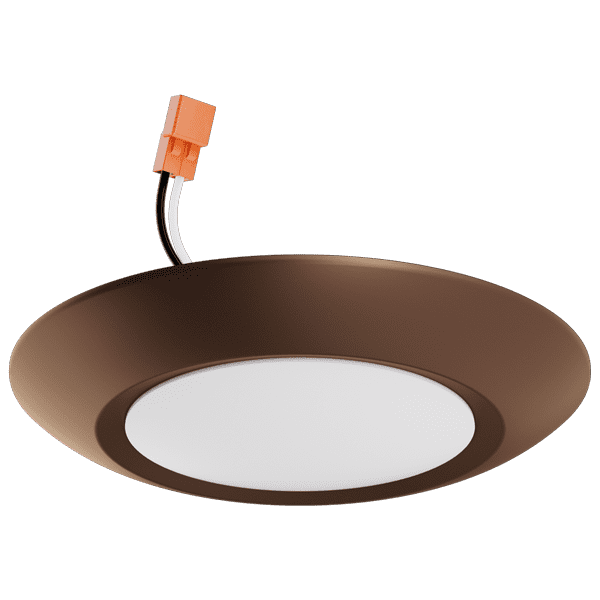 Elco 120V 15W 6" Alva LED Ceiling Mount Disk Light with 5CCT Switch - Multiple Finishes - Sonic Electric
