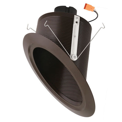 Elco 120V 15W/18W 6" Super Sloped Ceiling LED Baffle Inserts with 5-CCT Switch - Sonic Electric