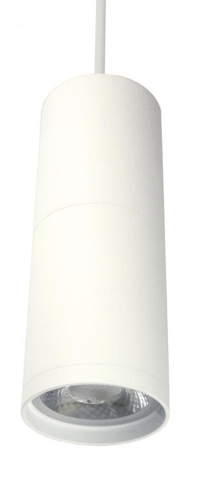 Elco 120V 18W 3" LED Diecast Aluminum Pendant with 3CCT Switch - White Finish (Optional Snoot)