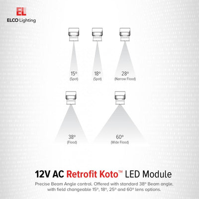Elco 12V AC Retrofit Koto LED Module Light Engine ELK0830-12 - 3000K, 800 Lumens - Sonic Electric