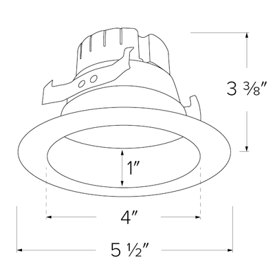 Elco 12W 120V 4" Five-Color Temperature Switch LED Reflector Inserts - 840 Lumens - Sonic Electric