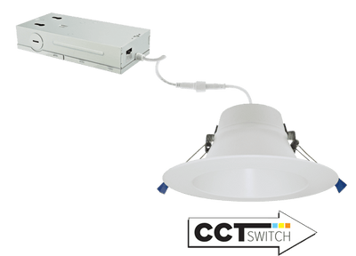 Elco 12W 6" LED Recessed Downlights with 5-CCT Switch
