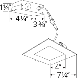Elco 12W 6" Ultra Slim LED Square Panel Light with 5-CCT Switch - ERT661CT5W - Sonic Electric