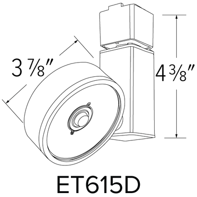 Elco 12W/17W LED Trilene Track Fixture with 3CCT Switch - Multiple Finishes - Sonic Electric