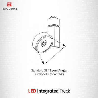Elco 12W/17W LED Trilene Track Fixture with 3CCT Switch - Multiple Finishes - Sonic Electric